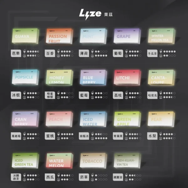 Lyze萊兹10000口東京魔盒專用煙彈｜超大容量長效配方呈現持久飽滿霧感｜追求高口數免頻繁更換的資深玩家首選